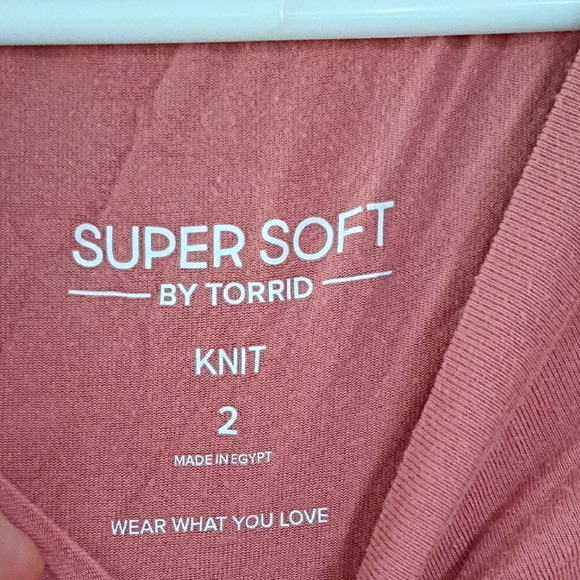 Torrid Coral Twist Front Mini Dress - Picture 2 of 4